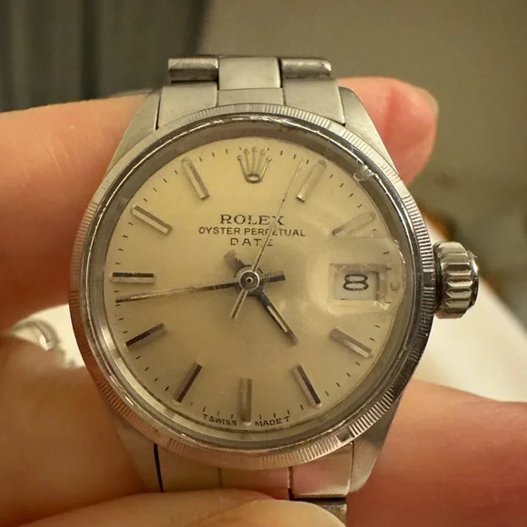 Rolex Oyster Perpetual Cream Dial Watch model 6519 - Picture 2 of 5